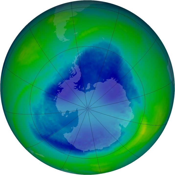 Ozone Map 1993-08-30